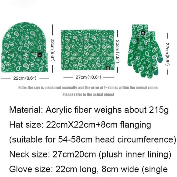 3 piece beanie gloves and scarf - Picture 4 of 9